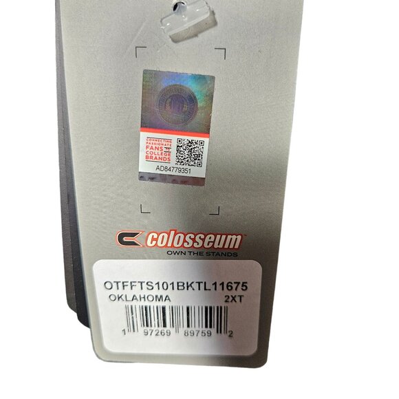 Colosseum Oklahoma Sooners Mens Big & Tall 2XT T-Shirt - Picture 3 of 5